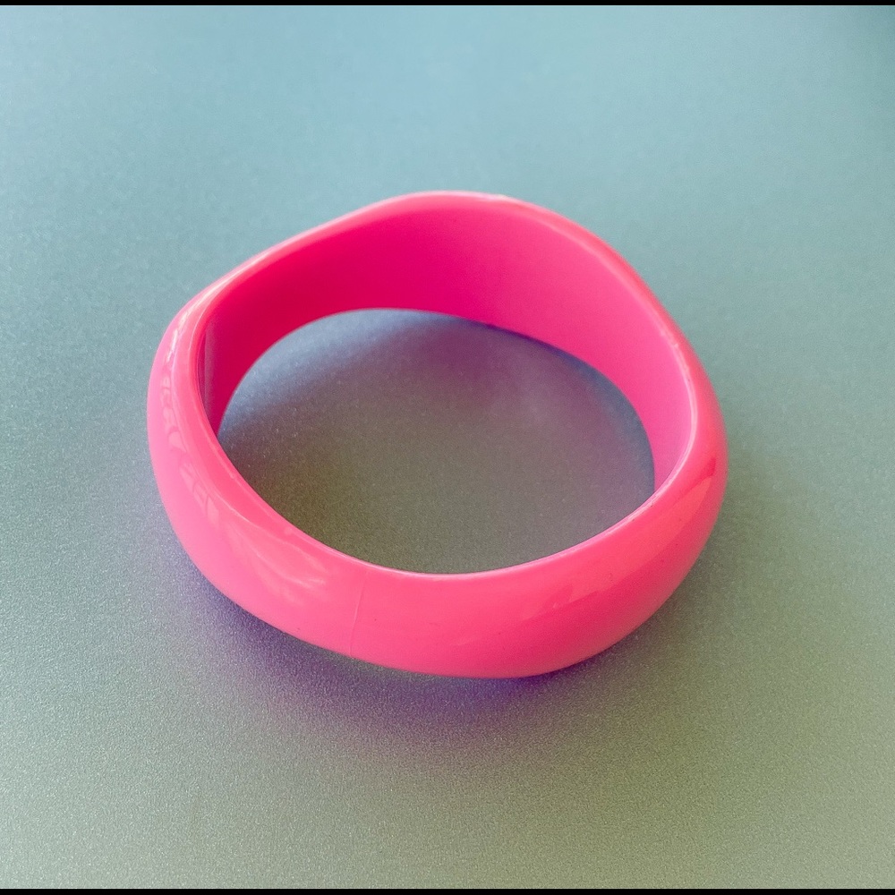 Vintage 70s 80s Pink Chunky Bracelet